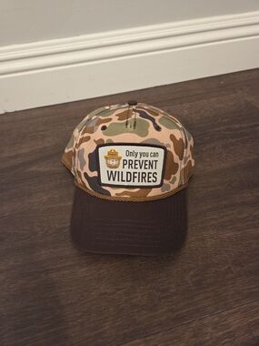 Smokey Camo 5-Panel Trucker Hat